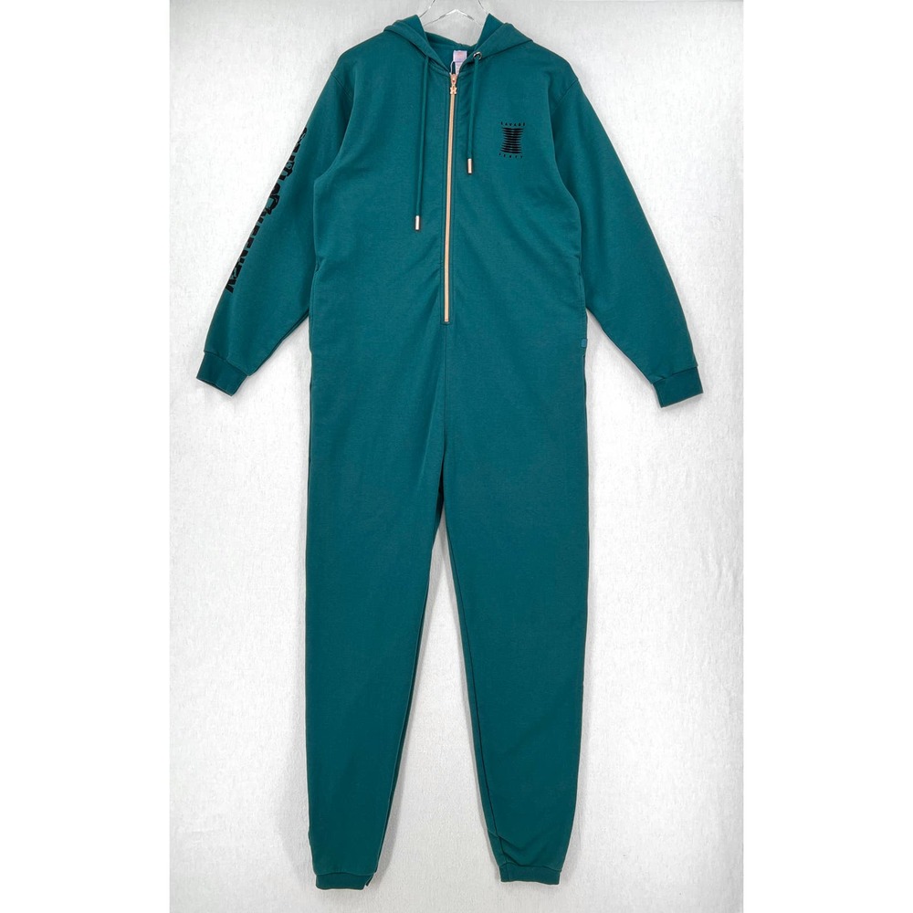 SAVAGE X FENTY Forever Savage Showgirl Hooded One Piece Womens M Hunter Green - Picture 6 of 16